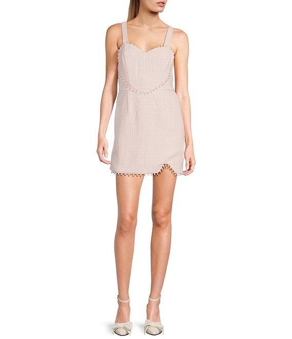 Allison & Kelly Boucle Pearl Heart Front Dress Product Image