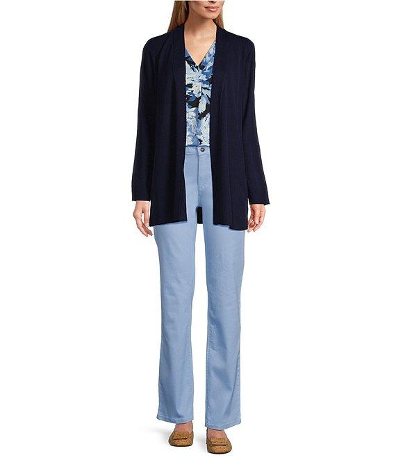 Jones New York Open Front Side Slit Icon Cardigan Product Image