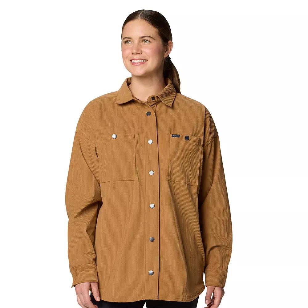 Columbia Womens Blue Point Creek Corduroy Shirt Jacket- Product Image