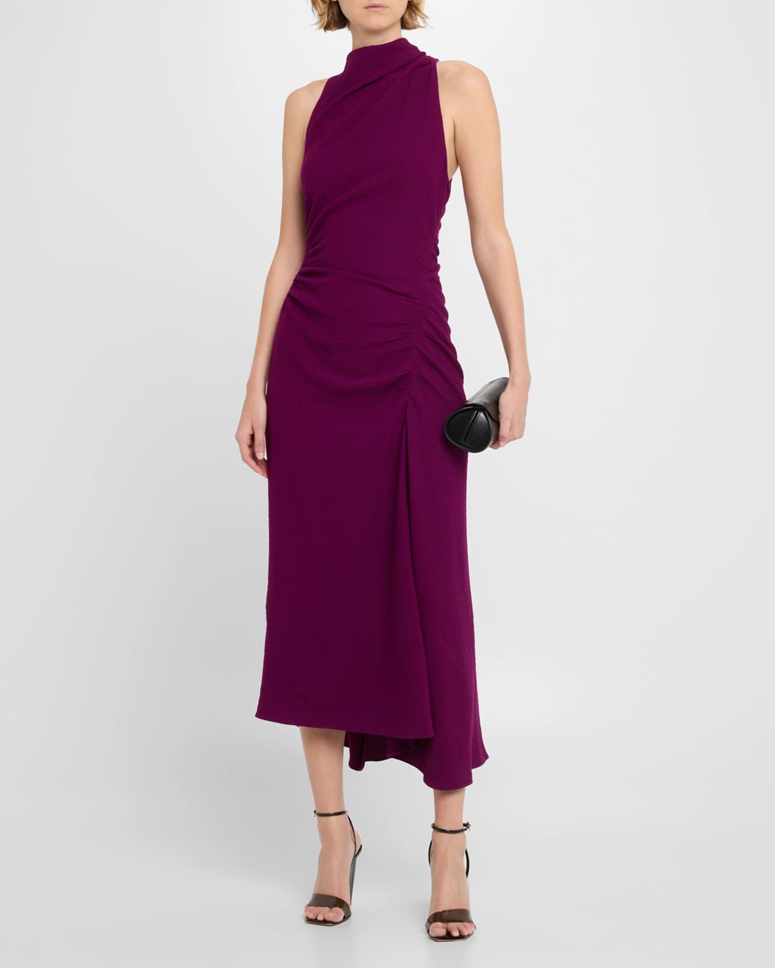 Inez Draped High-Neck Dress Product Image