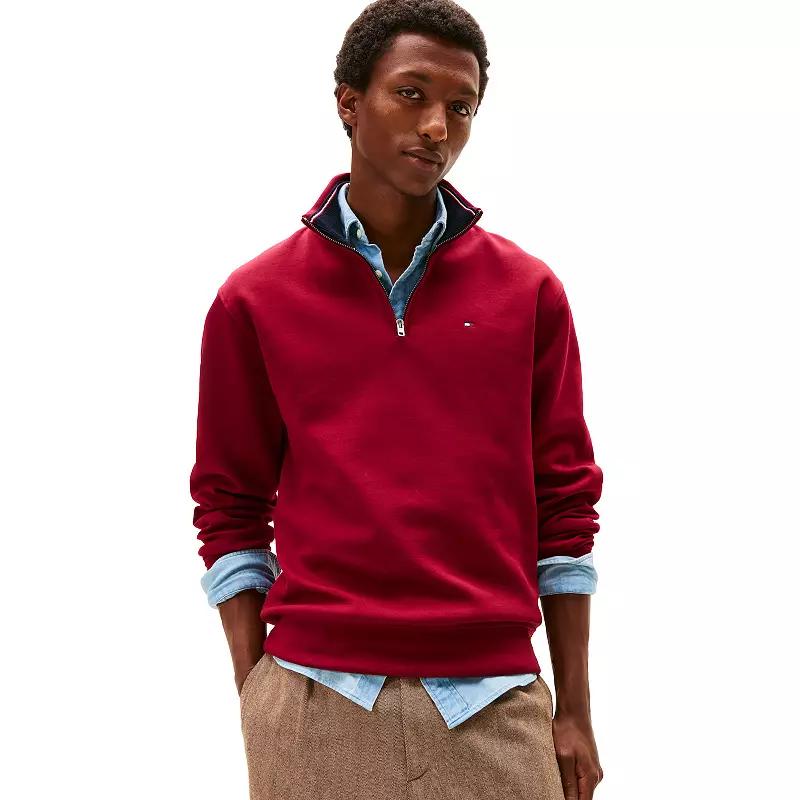 Men's Tommy Hilfiger Logo Quarter-Zip Top,  Product Image