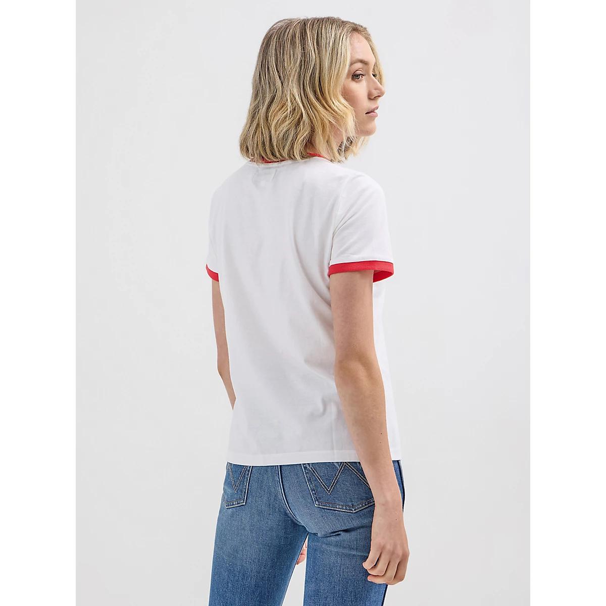 Wrangler® x Hot Wheels™ Women's Logo Ringer Tee in Bright Product Image