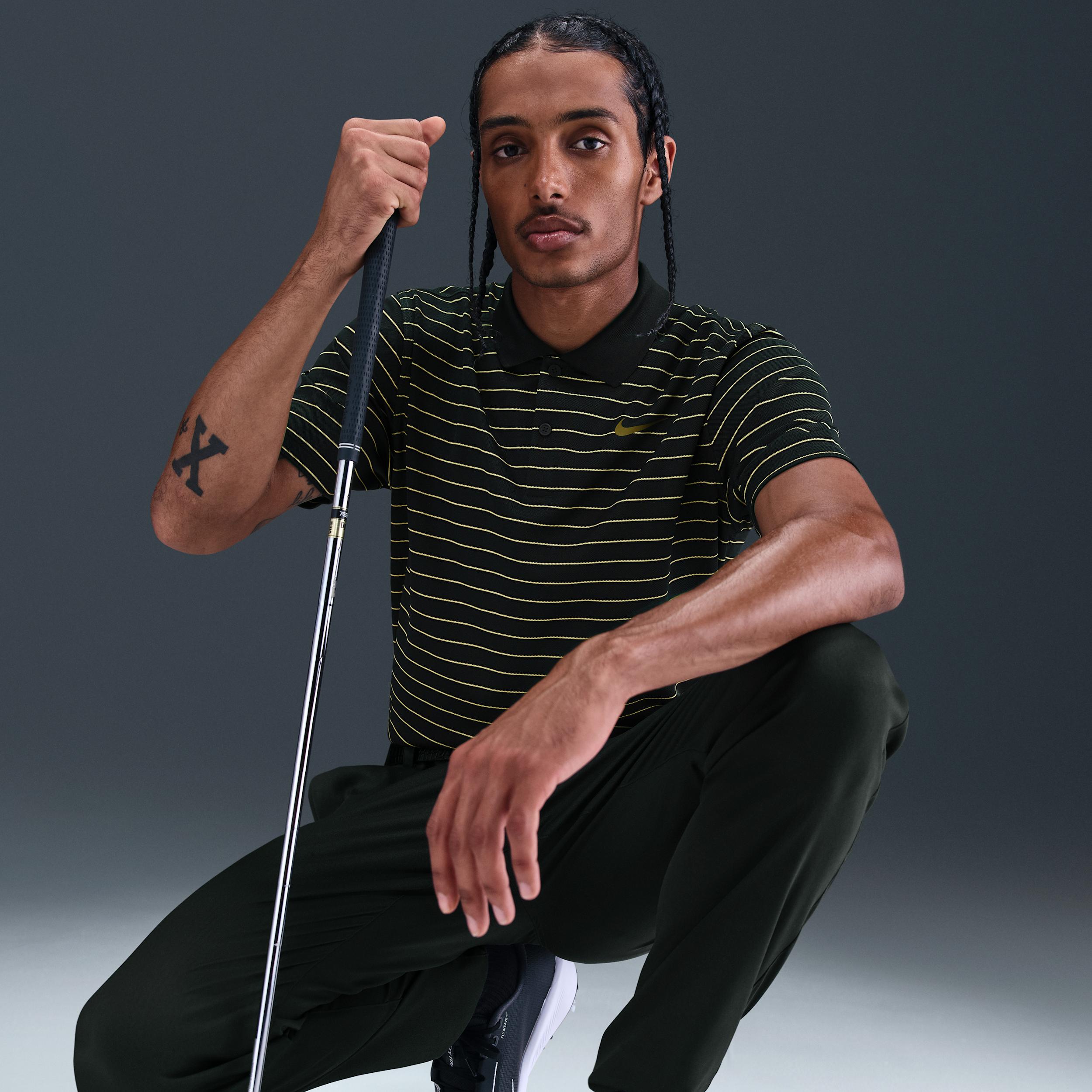 Nike Mens Dri-FIT Victory Striped Golf Polo | DH0829-321 Product Image