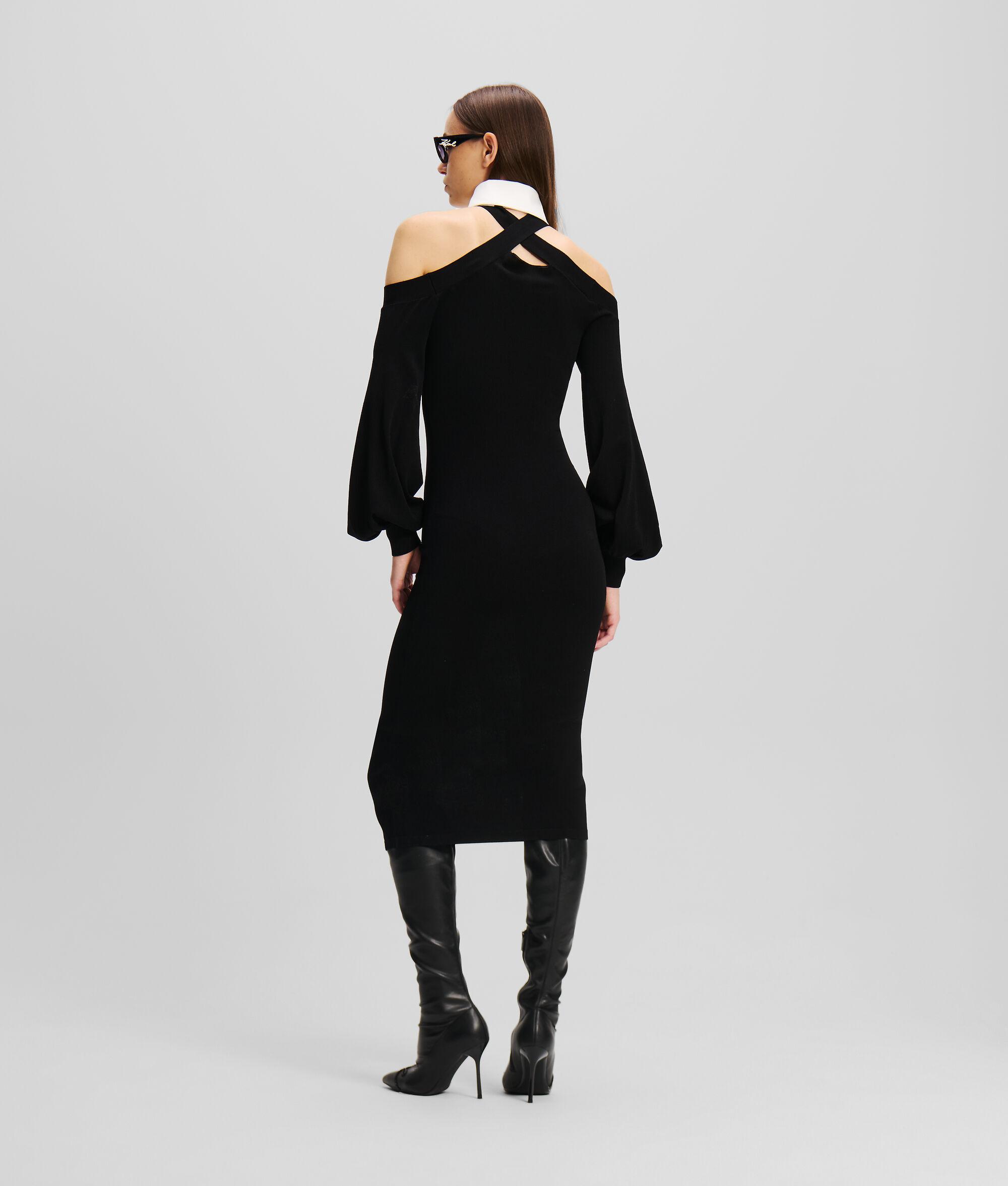 COLD-SHOULDER MIDI DRESS Product Image