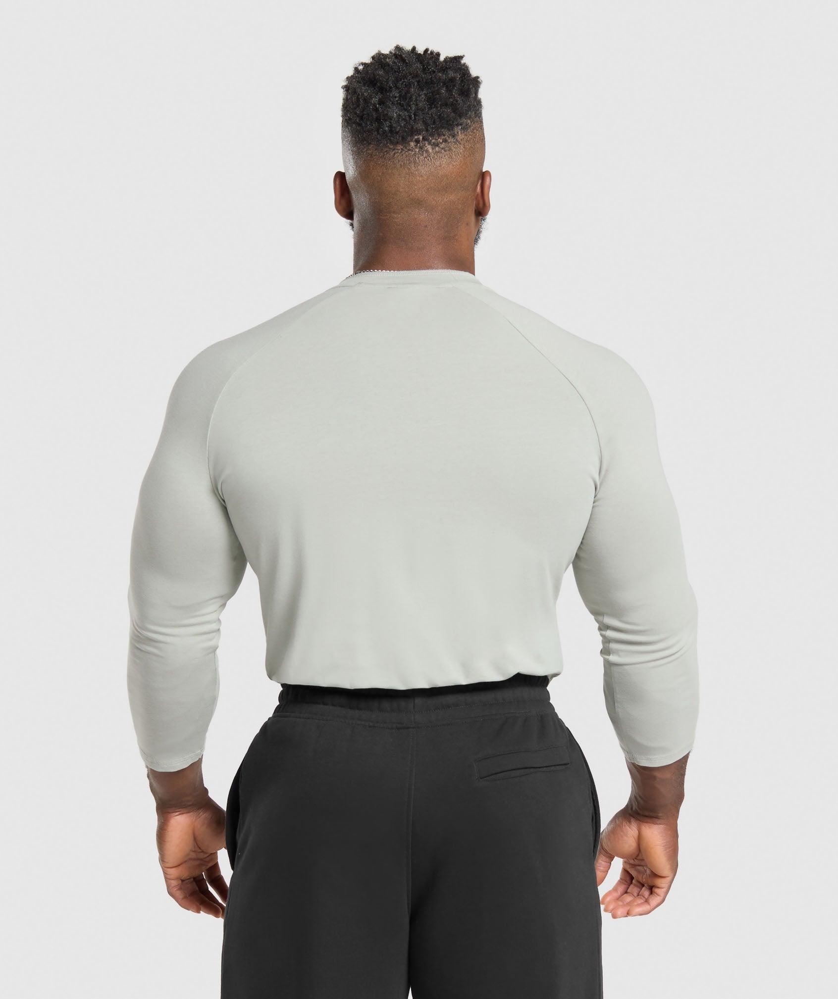 Gymshark Legacy Henley - Stone Grey Male Product Image