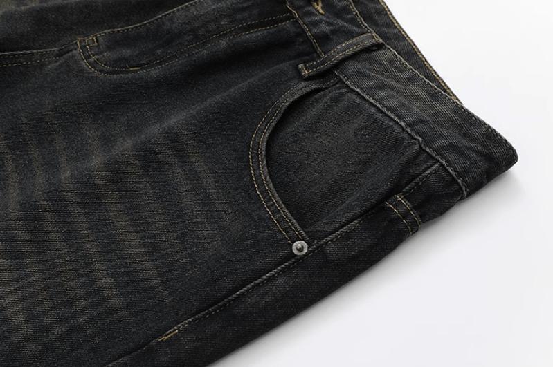 RT No. 12408 RUST BLUE DENIM STRAIGHT JEANS Product Image