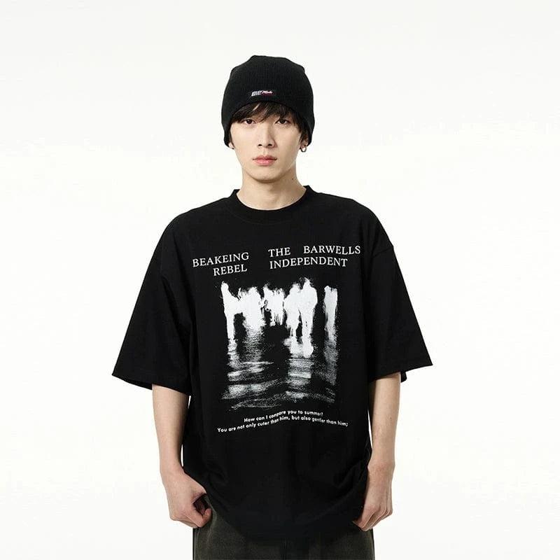 RT No. 18158 REFLECTION SHADOW GRAPHIC TEE Product Image