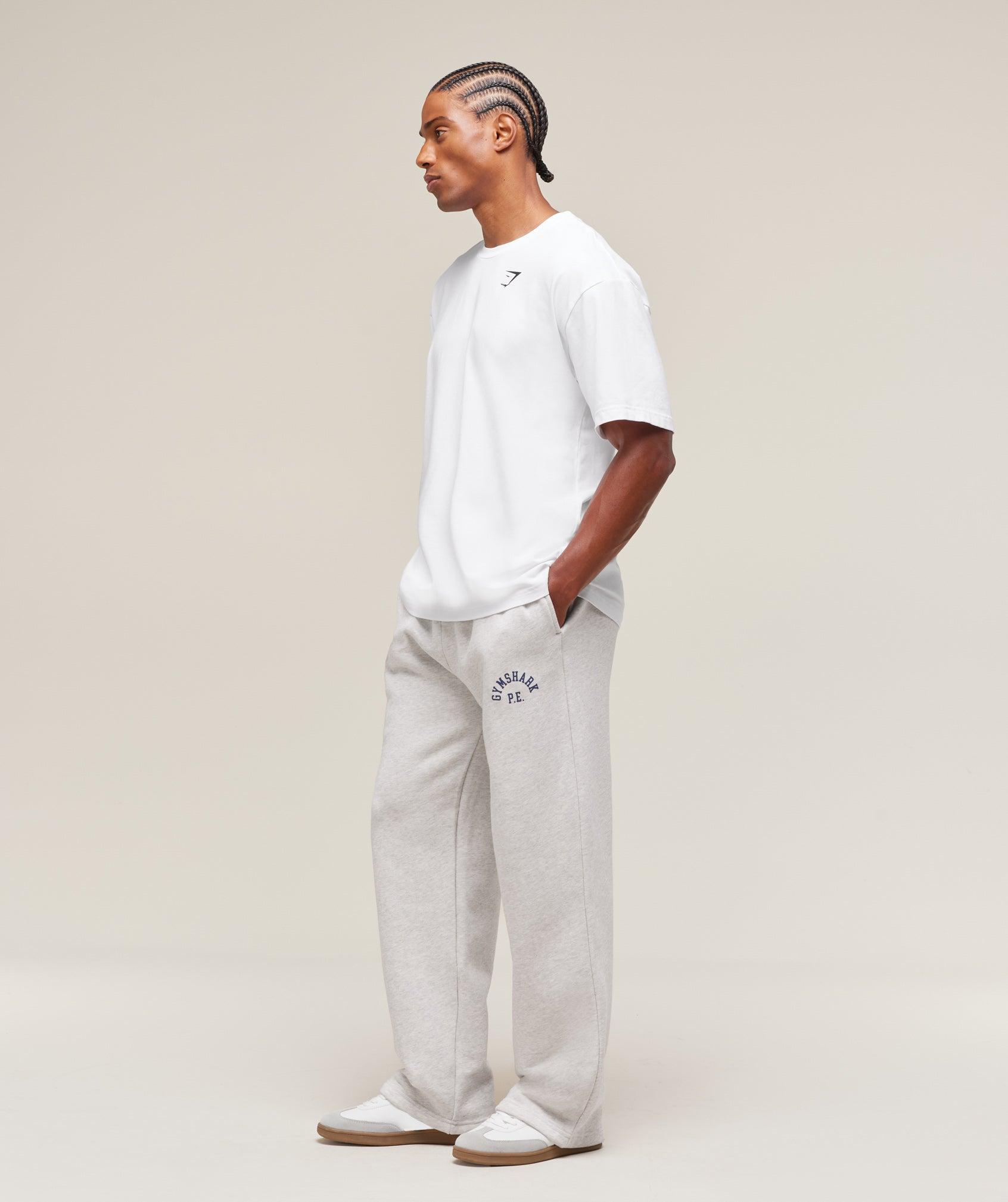 Gymshark Essential Oversized T-Shirt - White Male Product Image