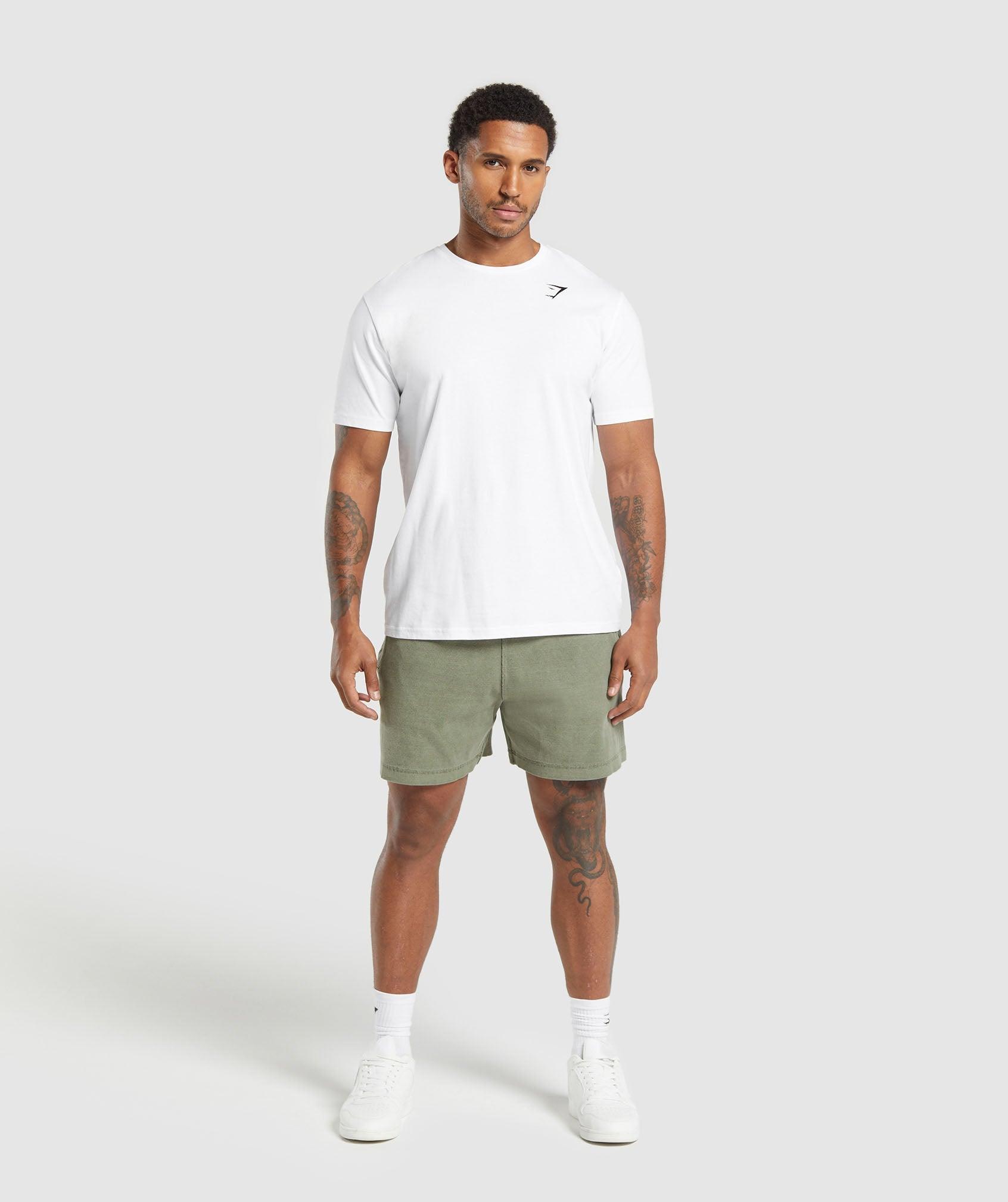 Gymshark Heavyweight Ribbed Shorts - Unit Green Male Product Image
