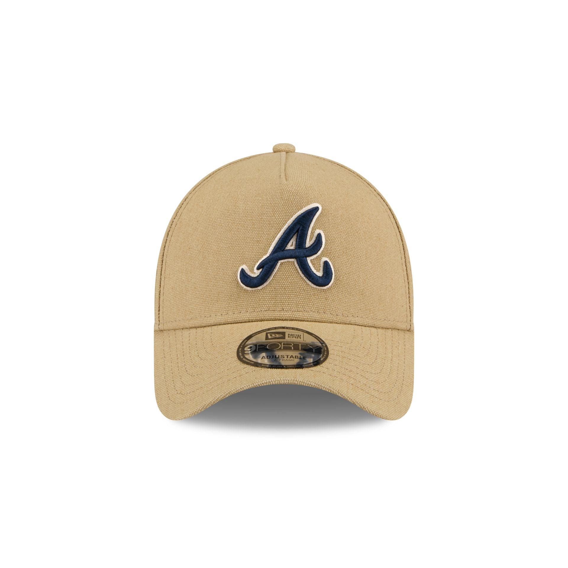 Atlanta Braves Front Door Red 9FORTY A-Frame Snapback Hat Male Product Image