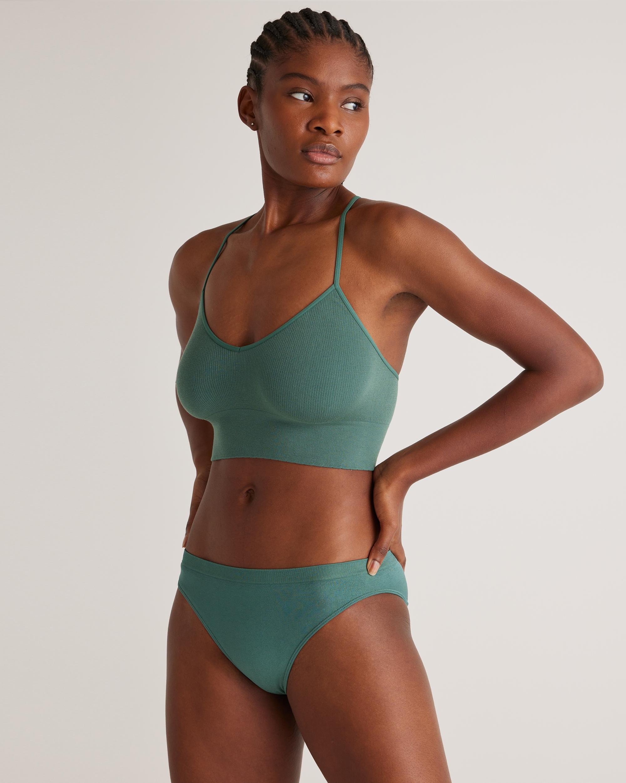 Quince | Women's Smoothing Comfort Bikini Nylon/Spandex Product Image