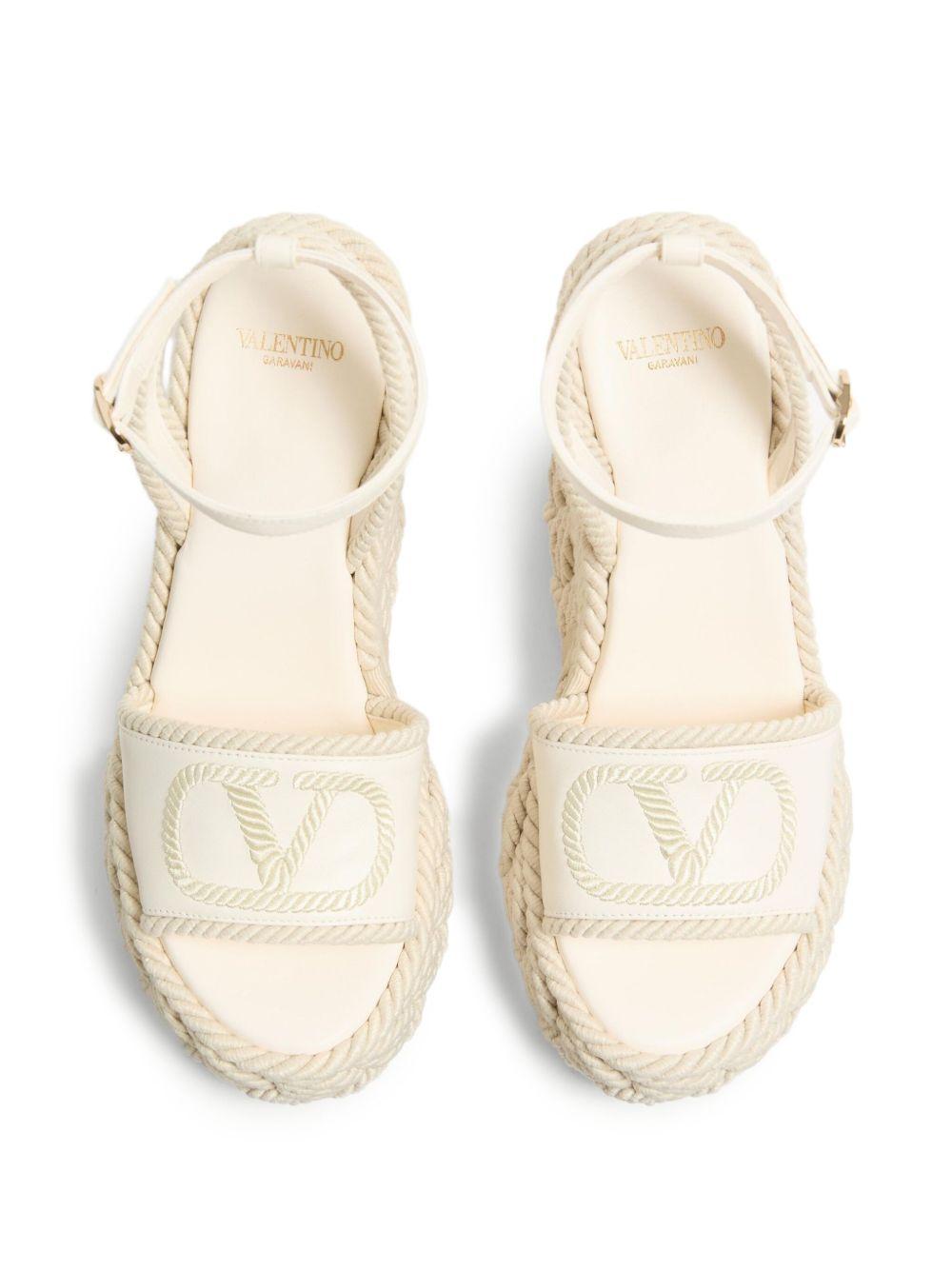 130mm VLogo Torchon wedge sandals Product Image