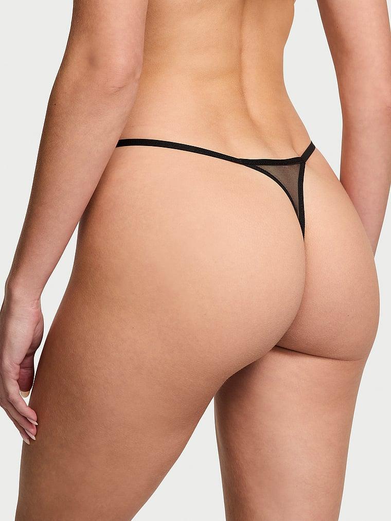 Twinkle Bow Lace Thong Panty Product Image