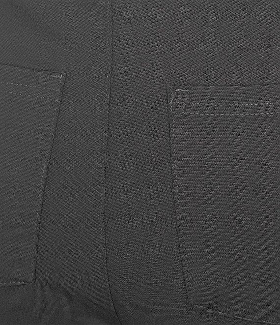 Intro Plus Size Stella Double Knit Slim Straight Leg Pull-On Pants Product Image