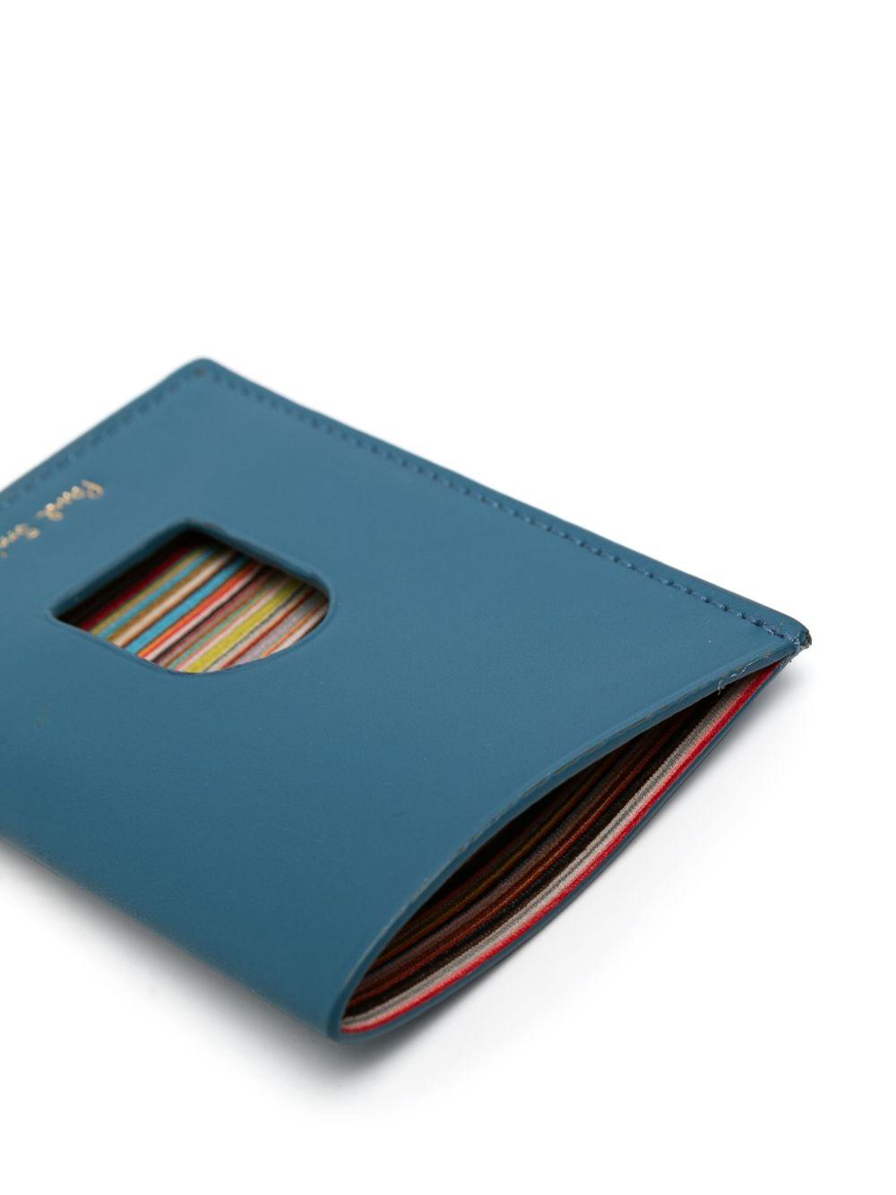 Signature Stripe card holder Product Image