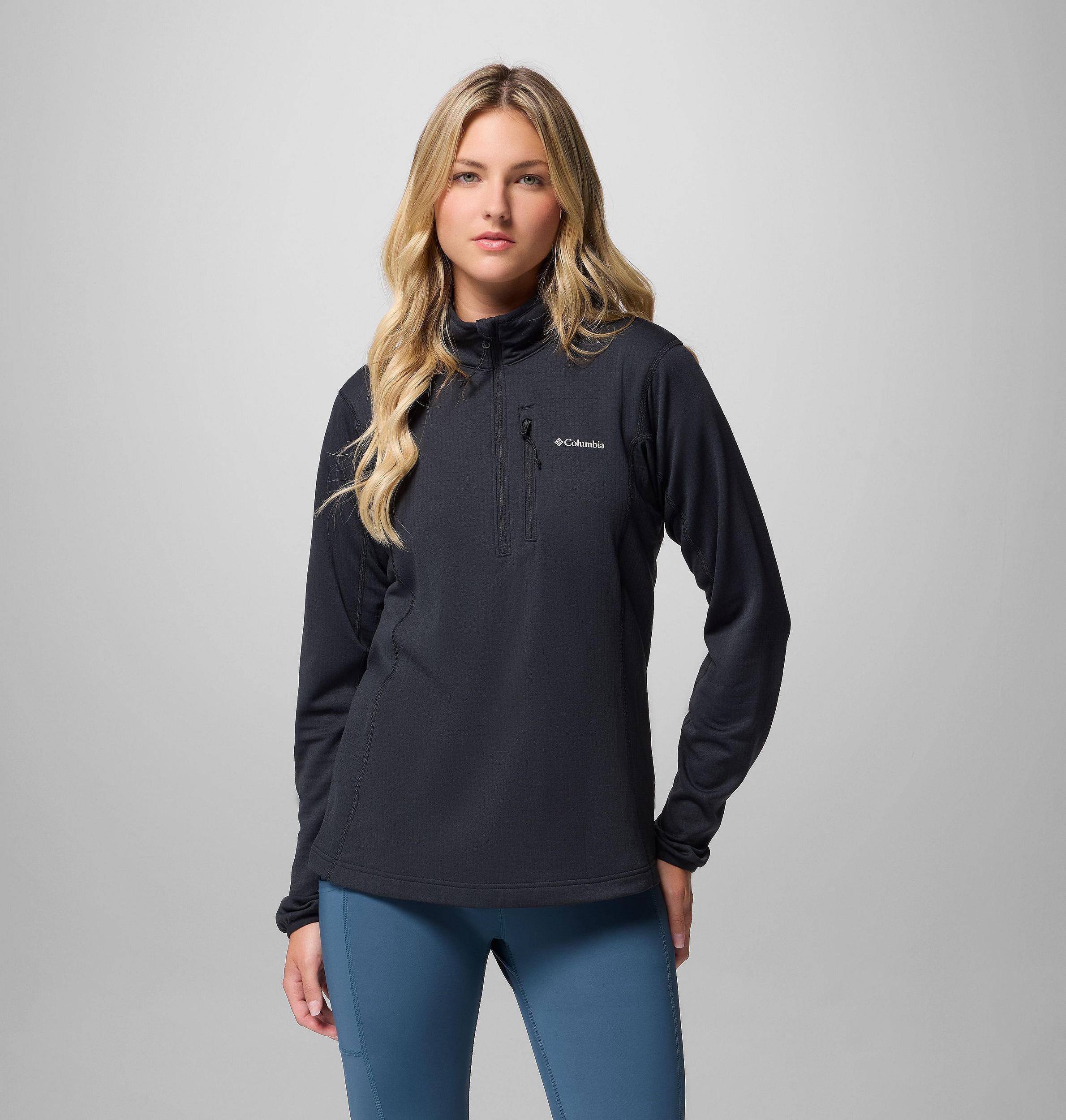 Columbia Womens Essential Hike Grid Fleece Half Zip Jacket- Product Image
