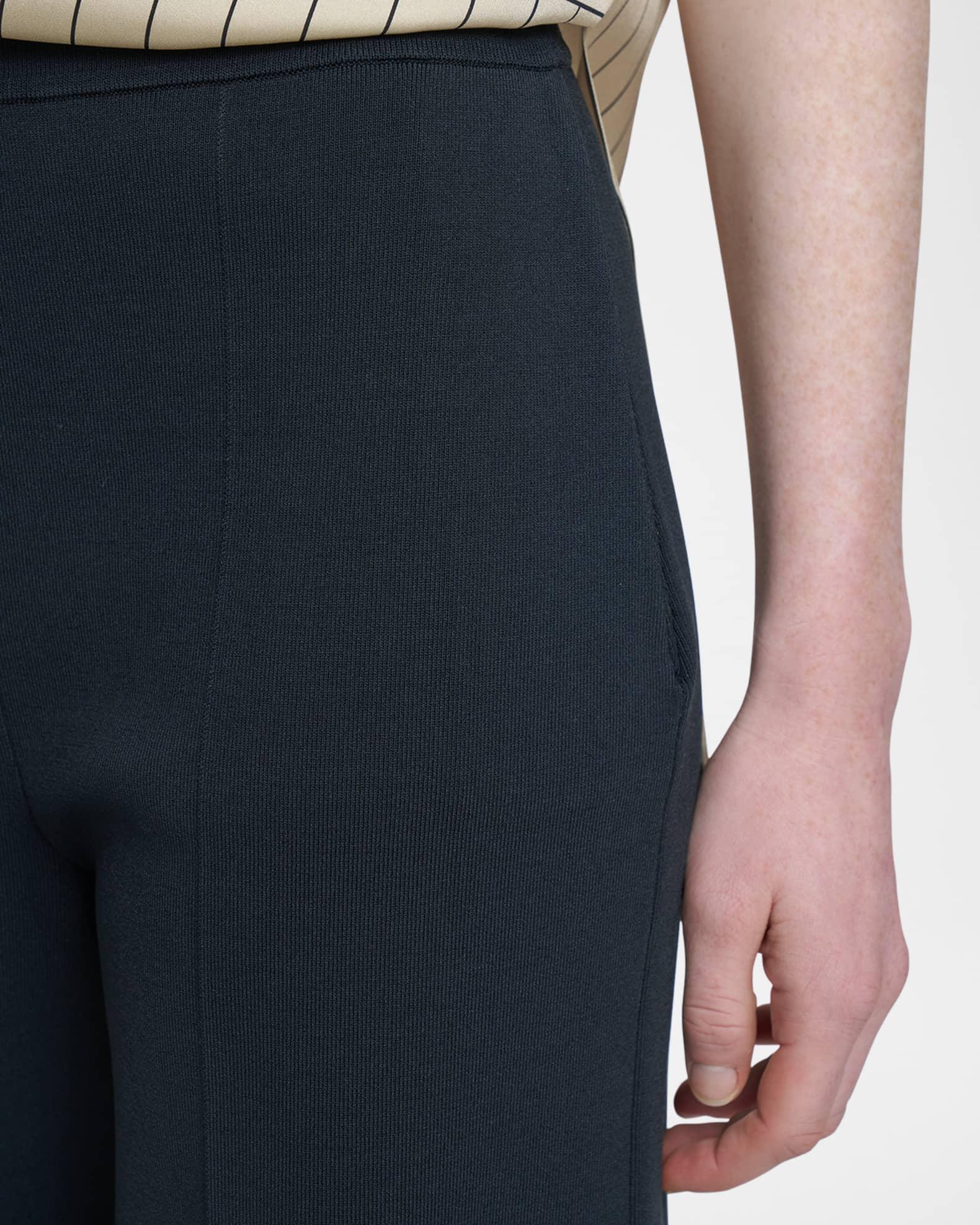 Wide-Leg Viscose Knit Stretch Culottes Product Image