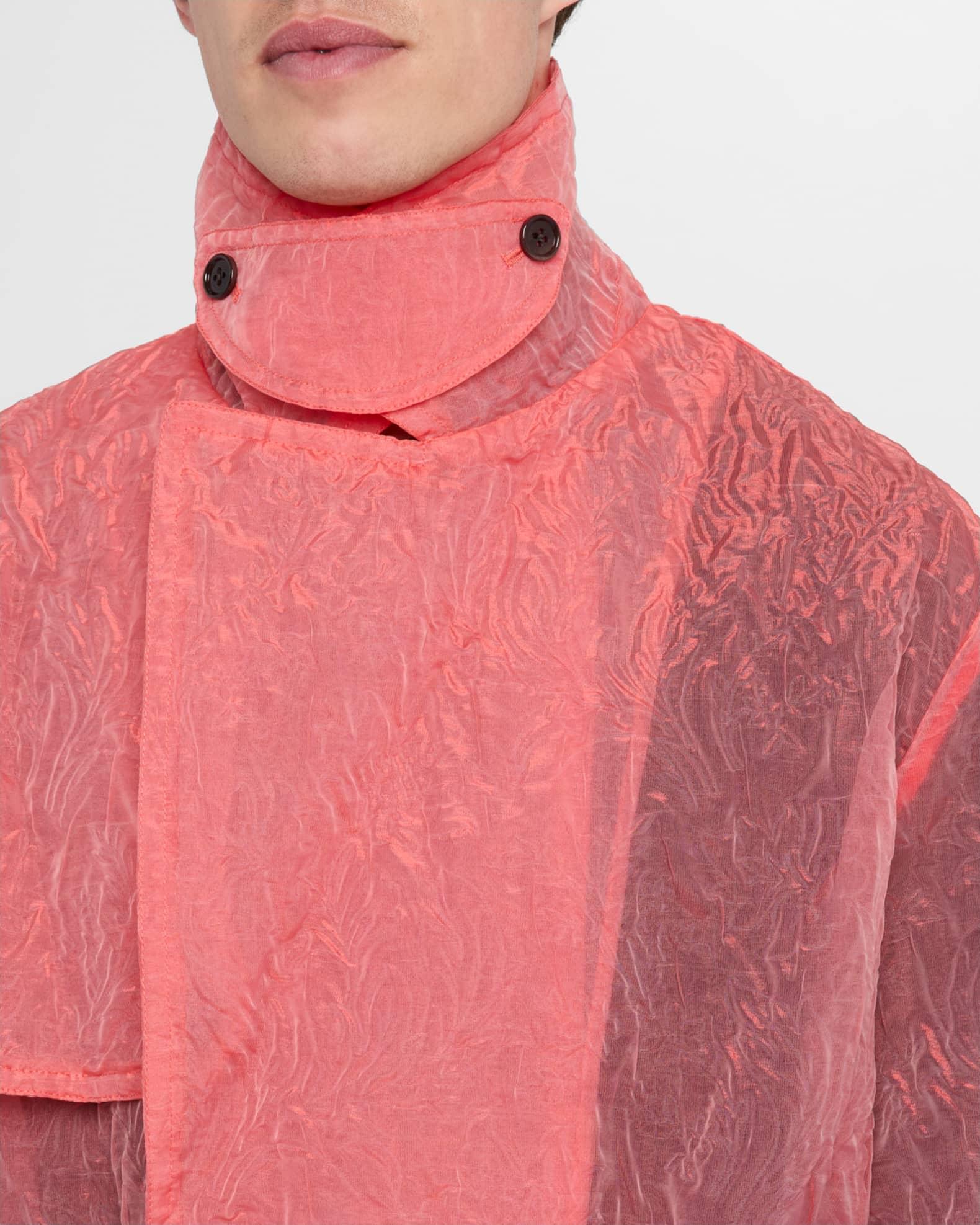 Mens Ralphie Semi-Sheer Trench Coat Product Image