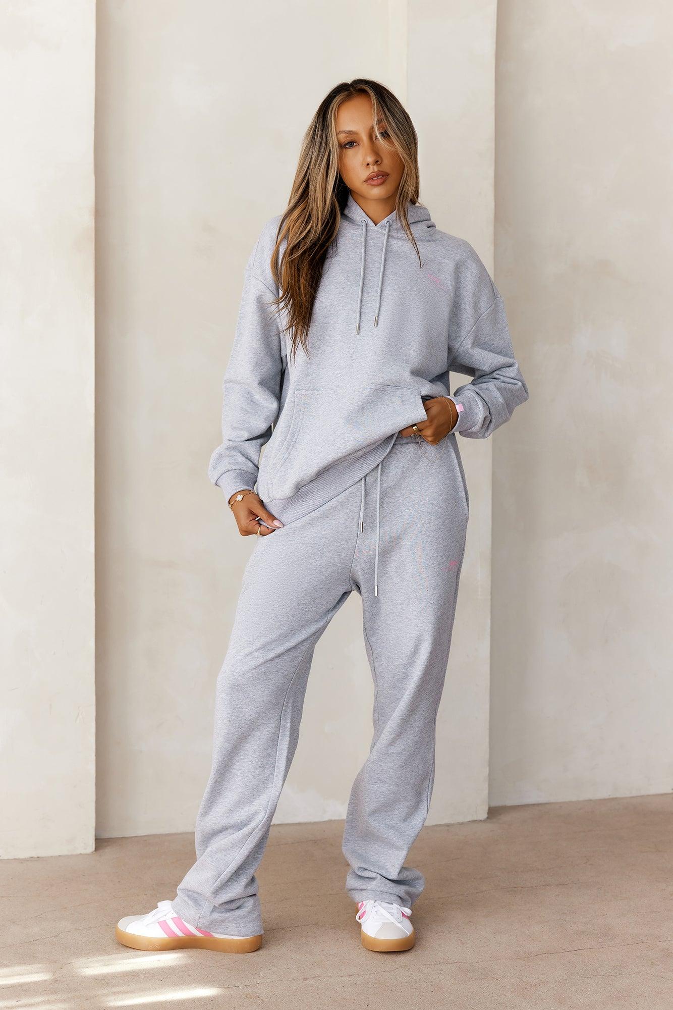 BASE Straight Leg Sweatpants Grey Marle Product Image