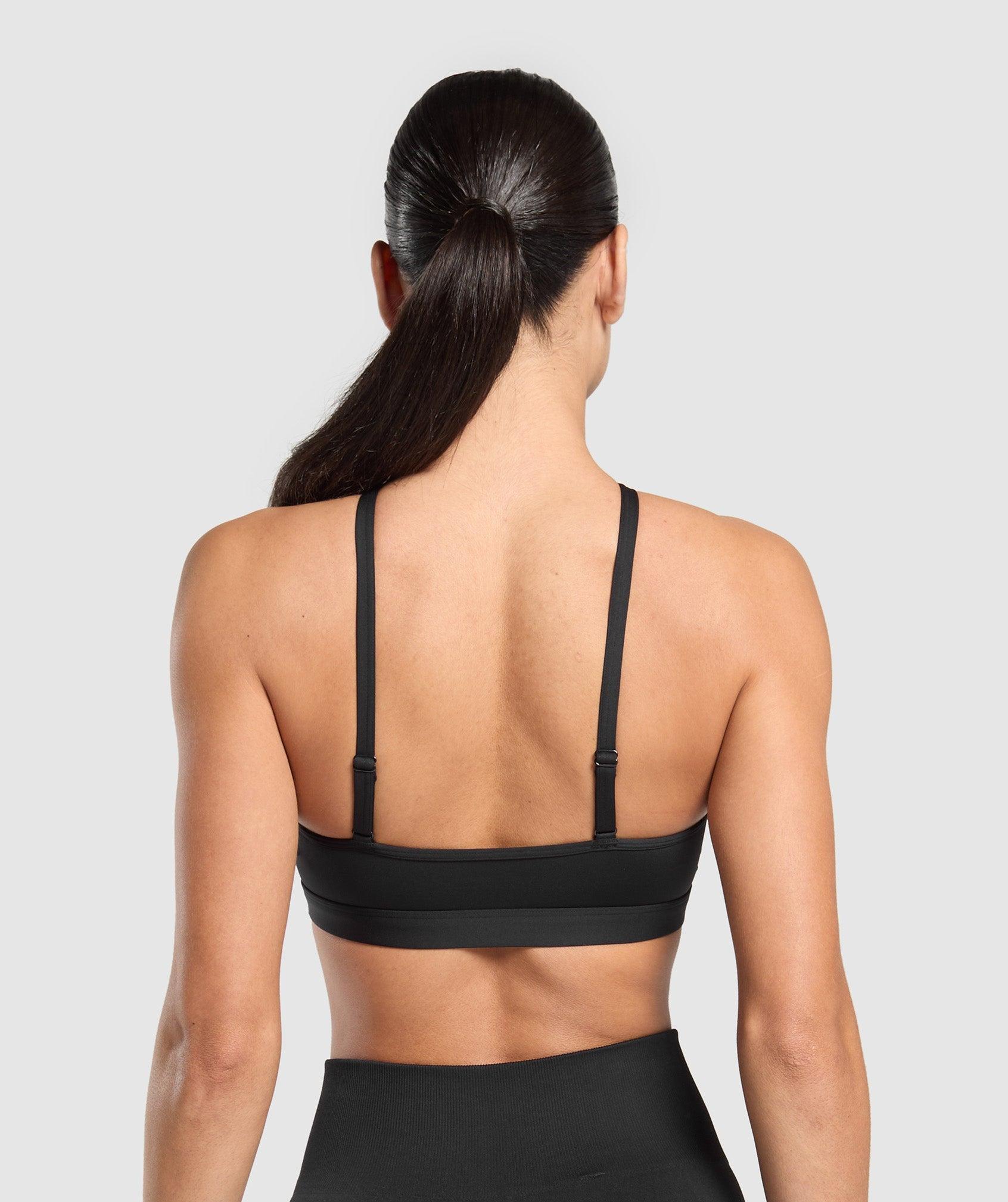 Gymshark Halter Neck Sports Bra - Black Female Product Image