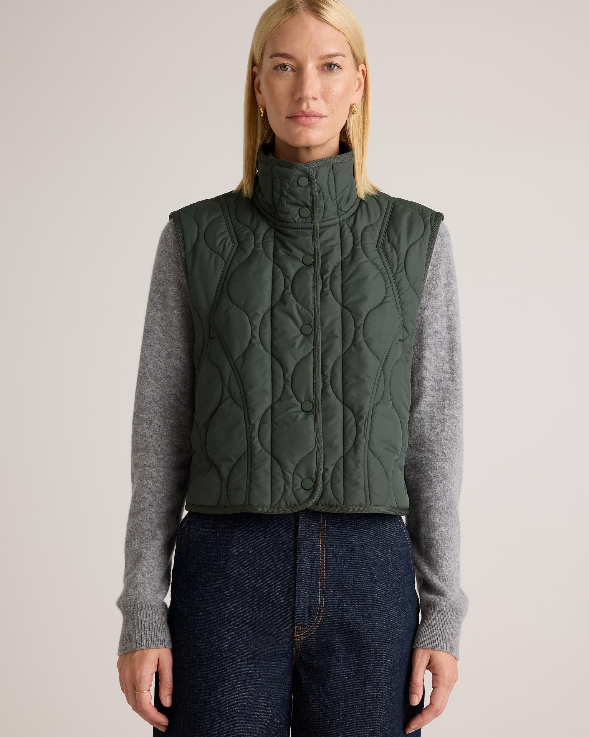 Quince | Women's Featherless Quilted Puffer Vest Size XS, Recycled Polyester Product Image