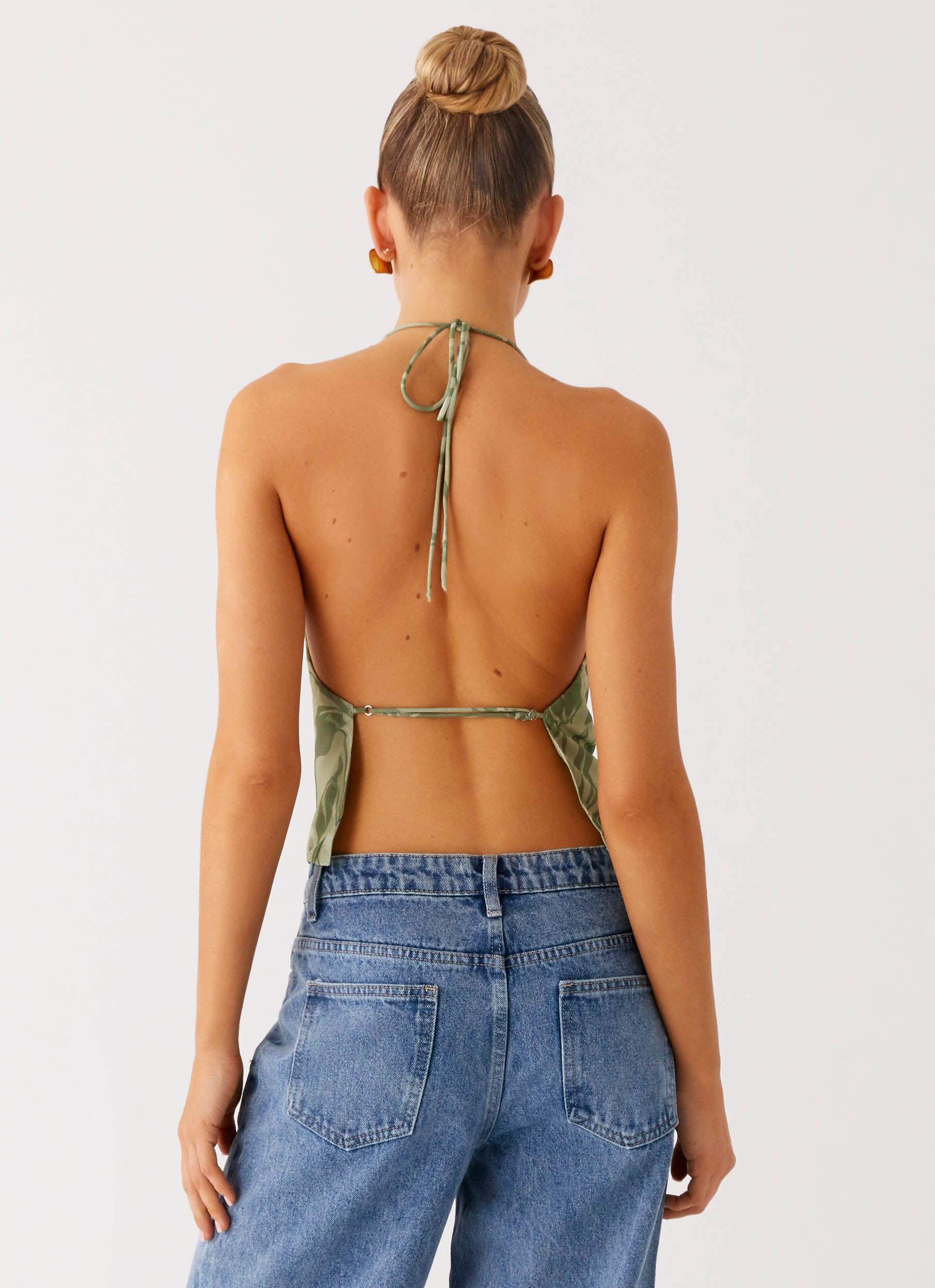Elspeth Cowl Top - Jade Fern Product Image