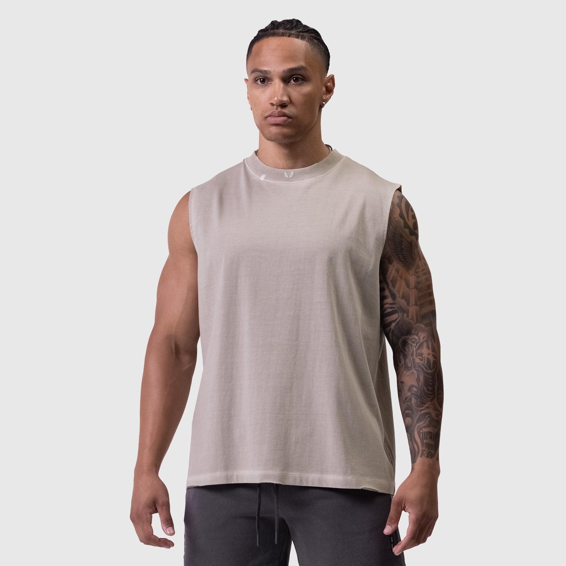 0807. Tech Essential™ Relaxed Cutoff - Faded Chai Product Image