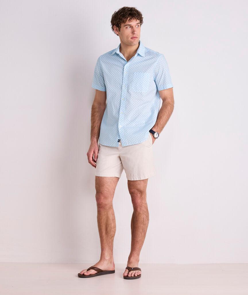 Tossed Pineapple Cotton Madras Short-Sleeve Shirt Product Image