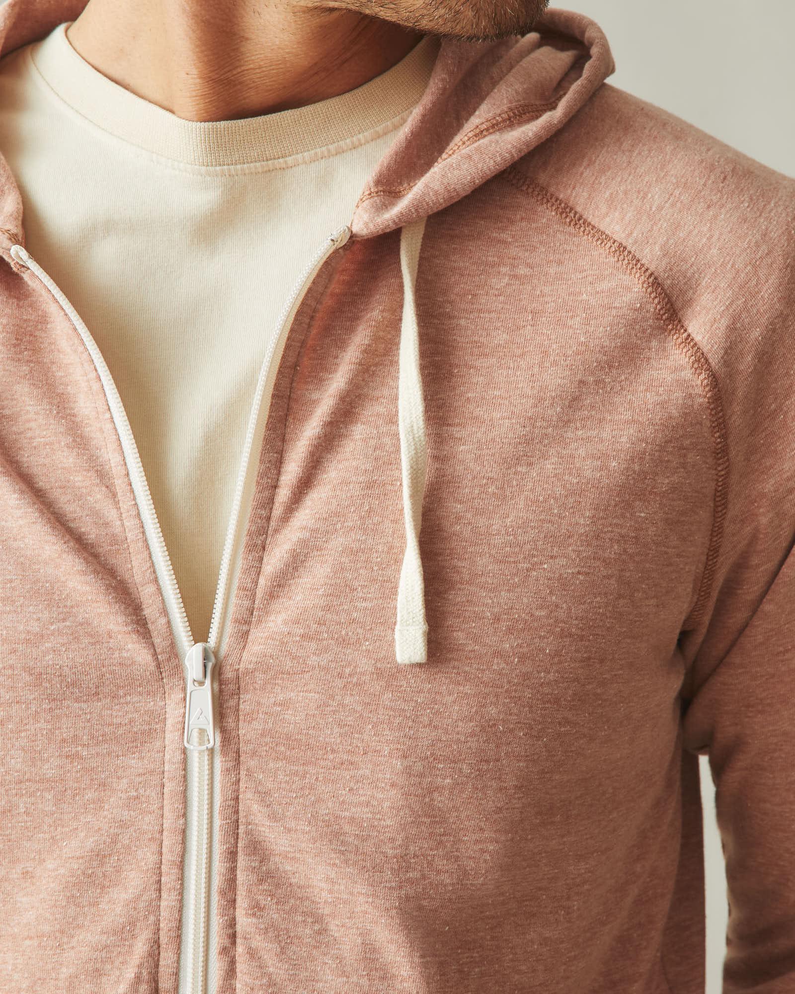 Men's Lightweight Full Zip - Canyon Clay Heather Product Image