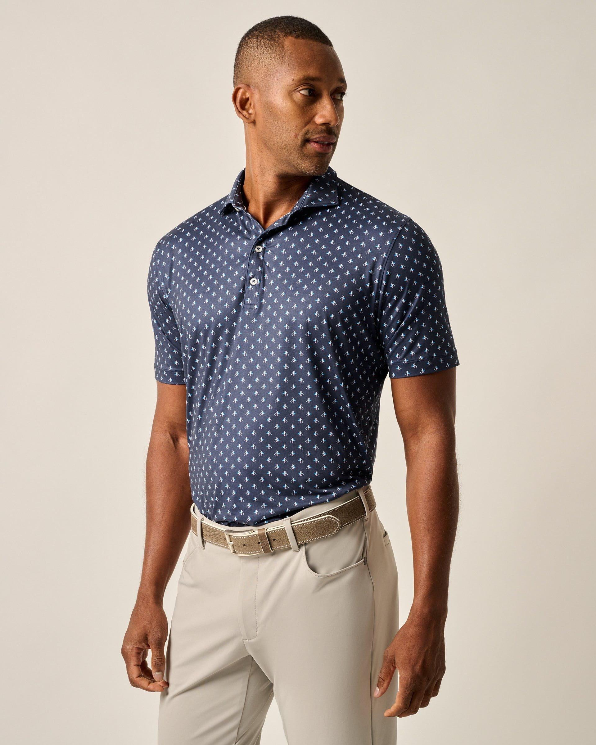 Featherweight Performance Polo - For the Birdies Print Male Product Image