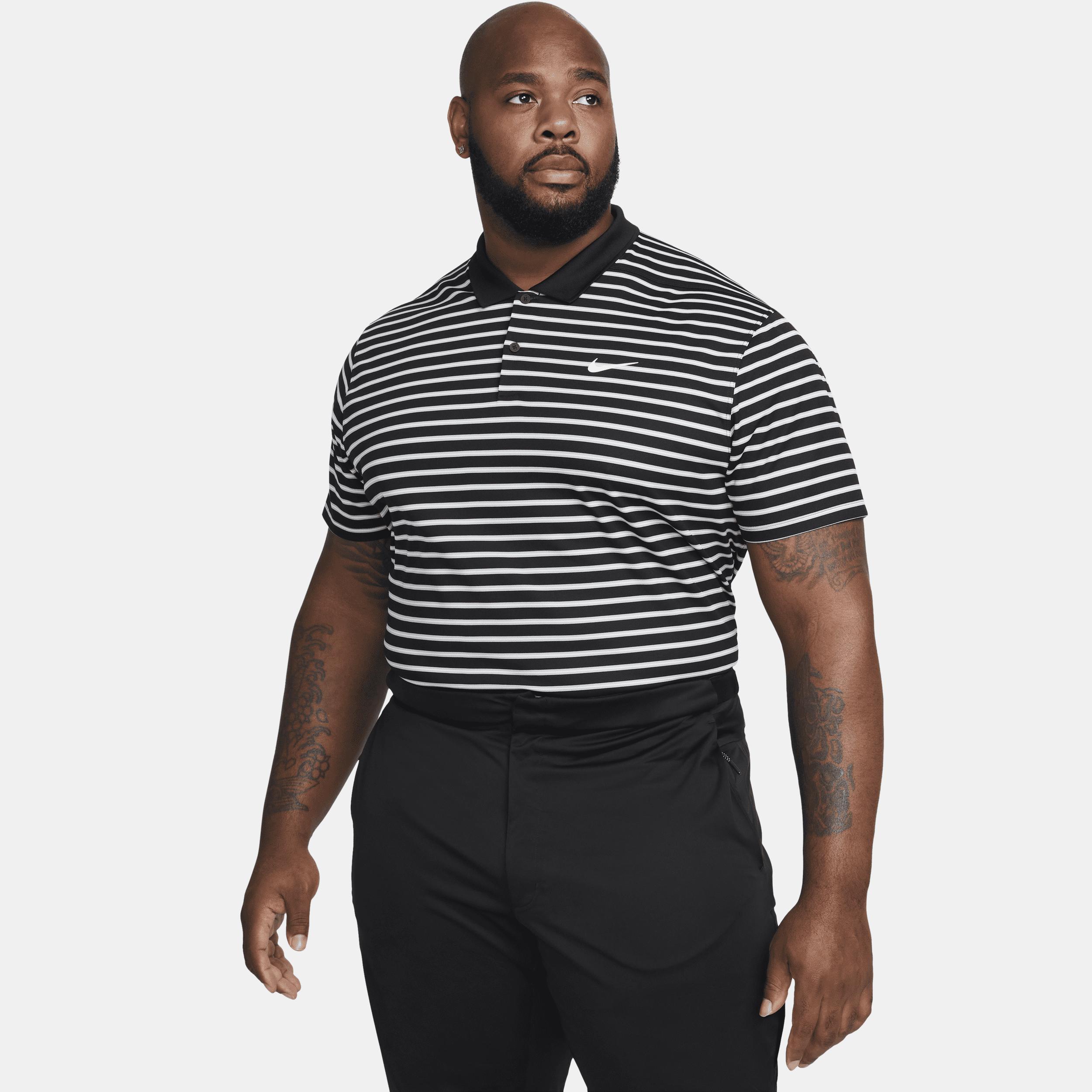 Nike Mens Dri-FIT Victory Striped Golf Polo | DH0829-010 Product Image