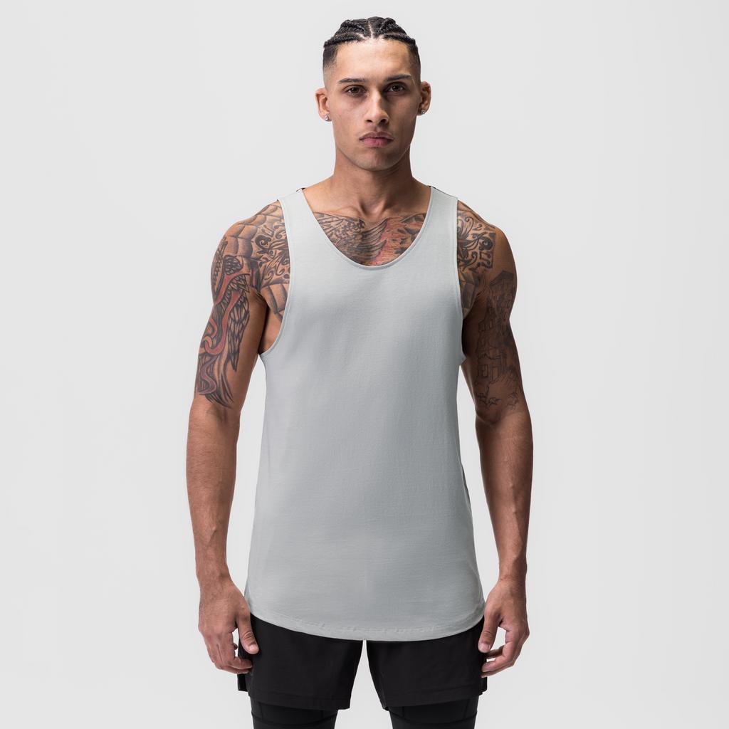 0808. Supima® Vented Tank - Slate Grey Product Image