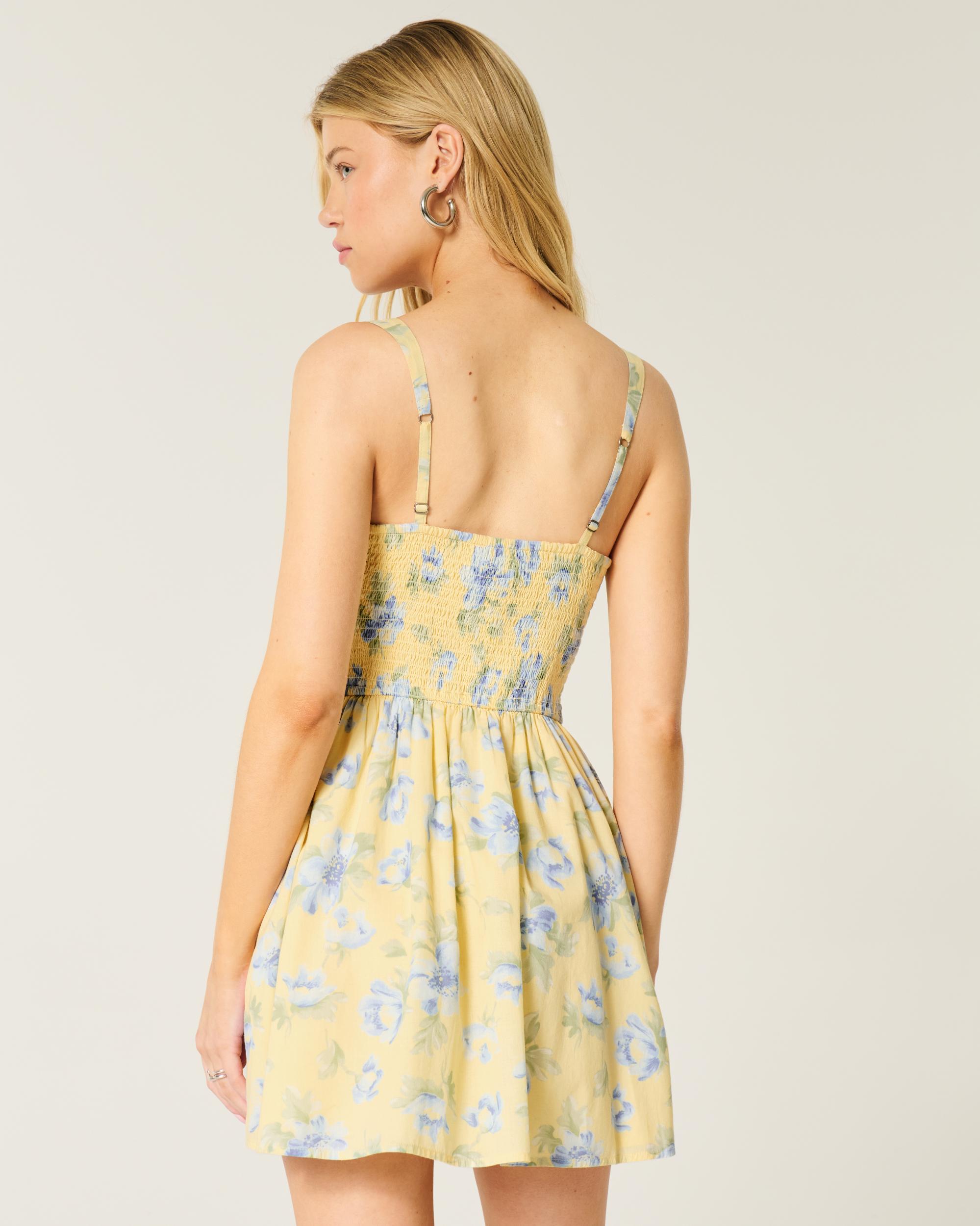 Hollister Sofia Button Front Mini Dress Product Image