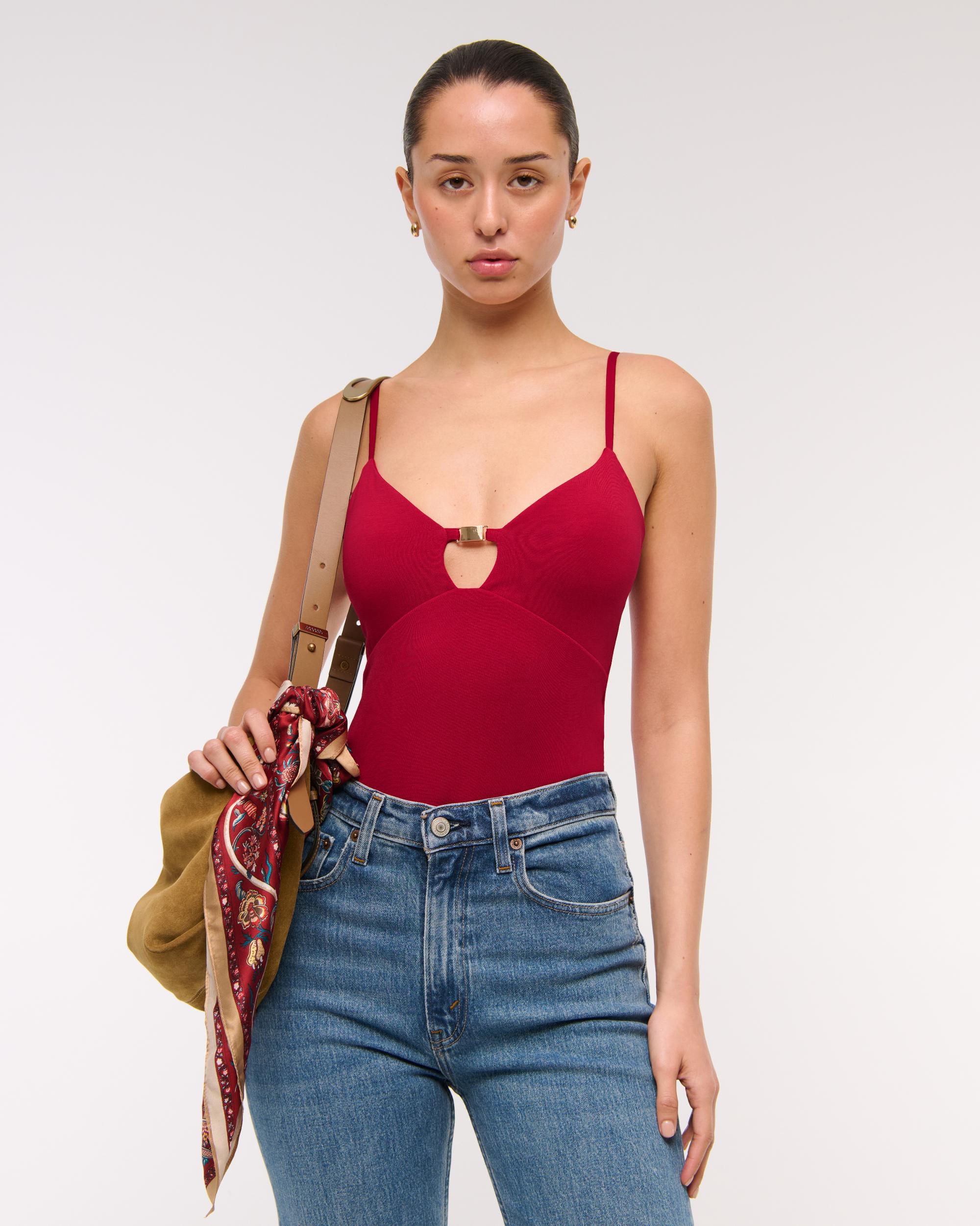 Bra-Free Hardware Cutout Bodysuit Product Image