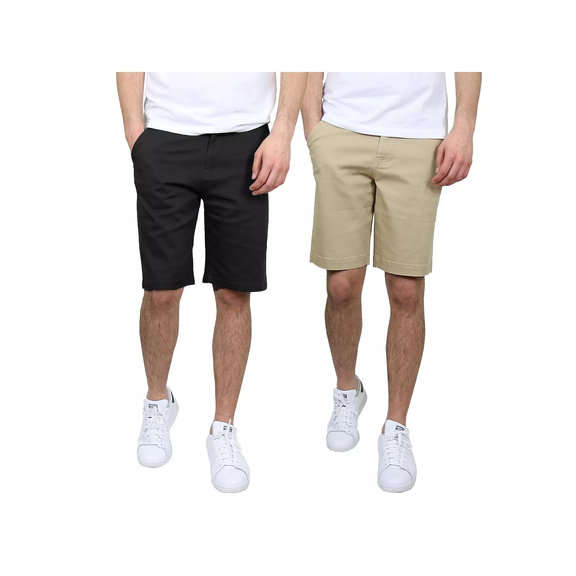 Men's Galaxy 10.5" Slim-Fit Cotton Flex Chino Shorts 2-Pack,  Product Image