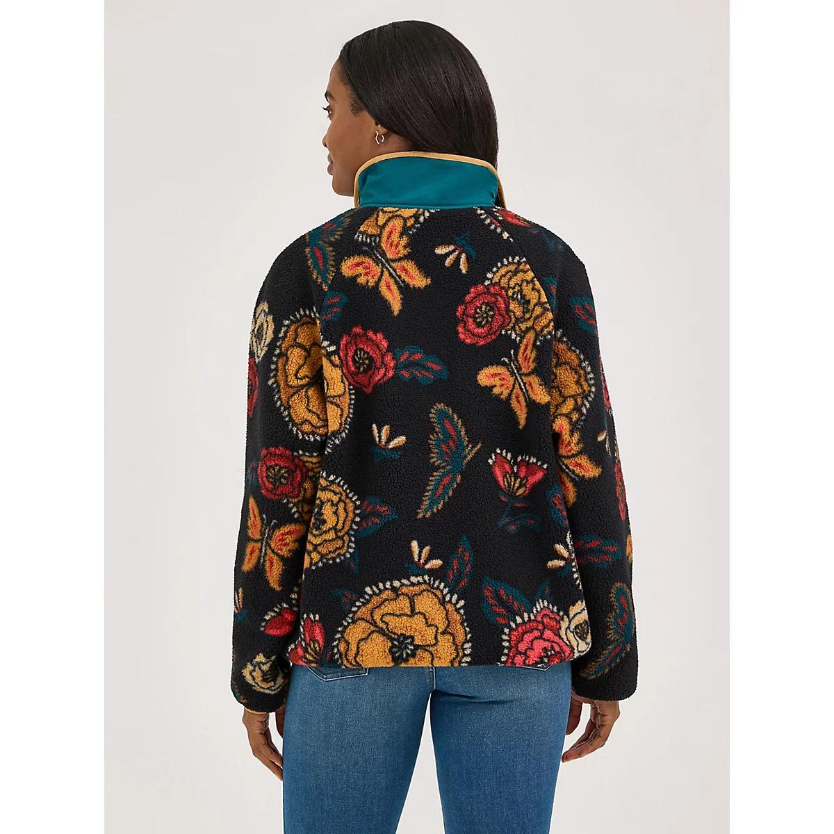 Women's Wrangler Retro® Half-Snap Sherpa Pullover in Butterfly Product Image