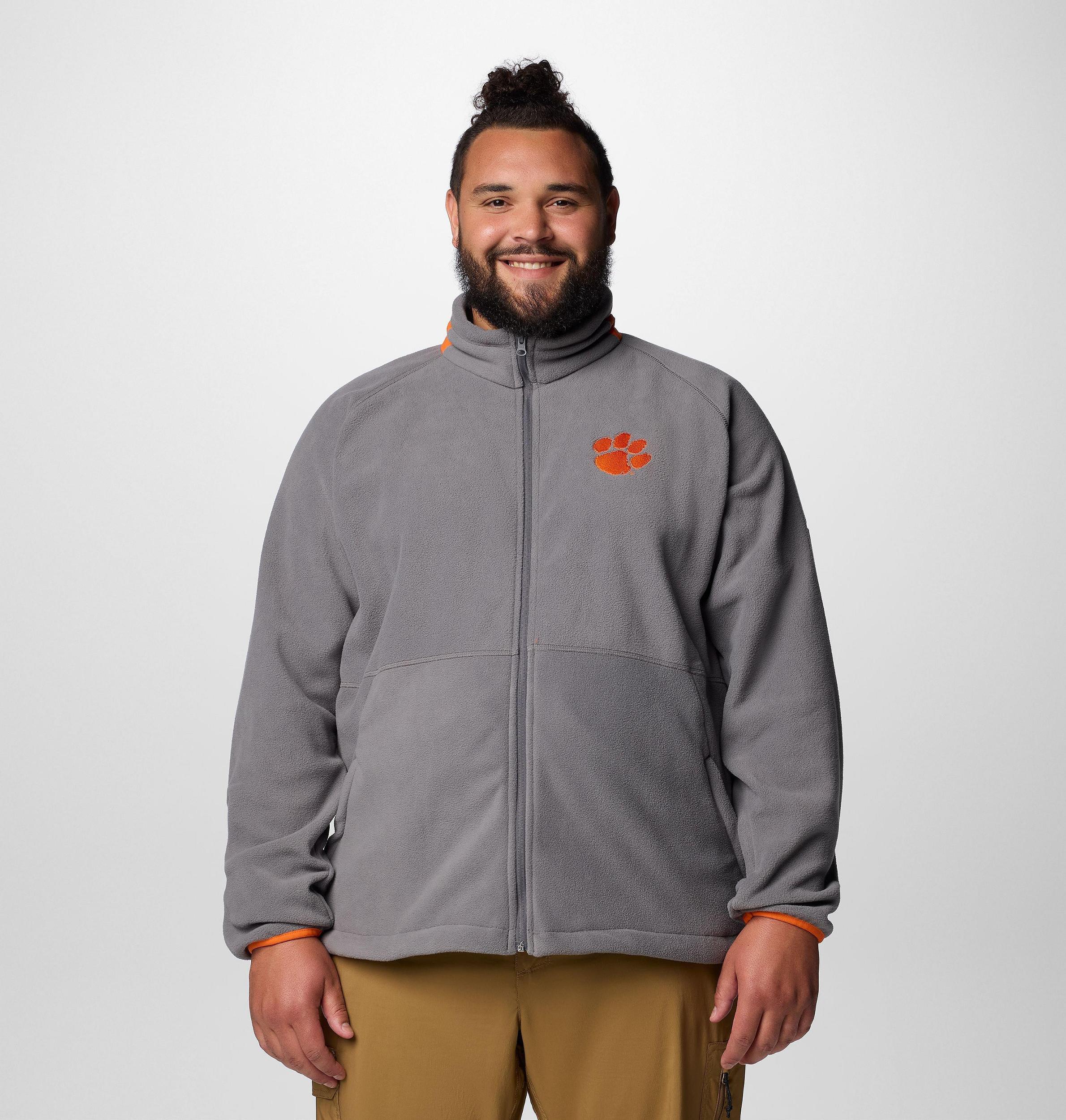 Columbia Mens Collegiate Flanker IV Fleece Jacket - Big - Clemson- Product Image