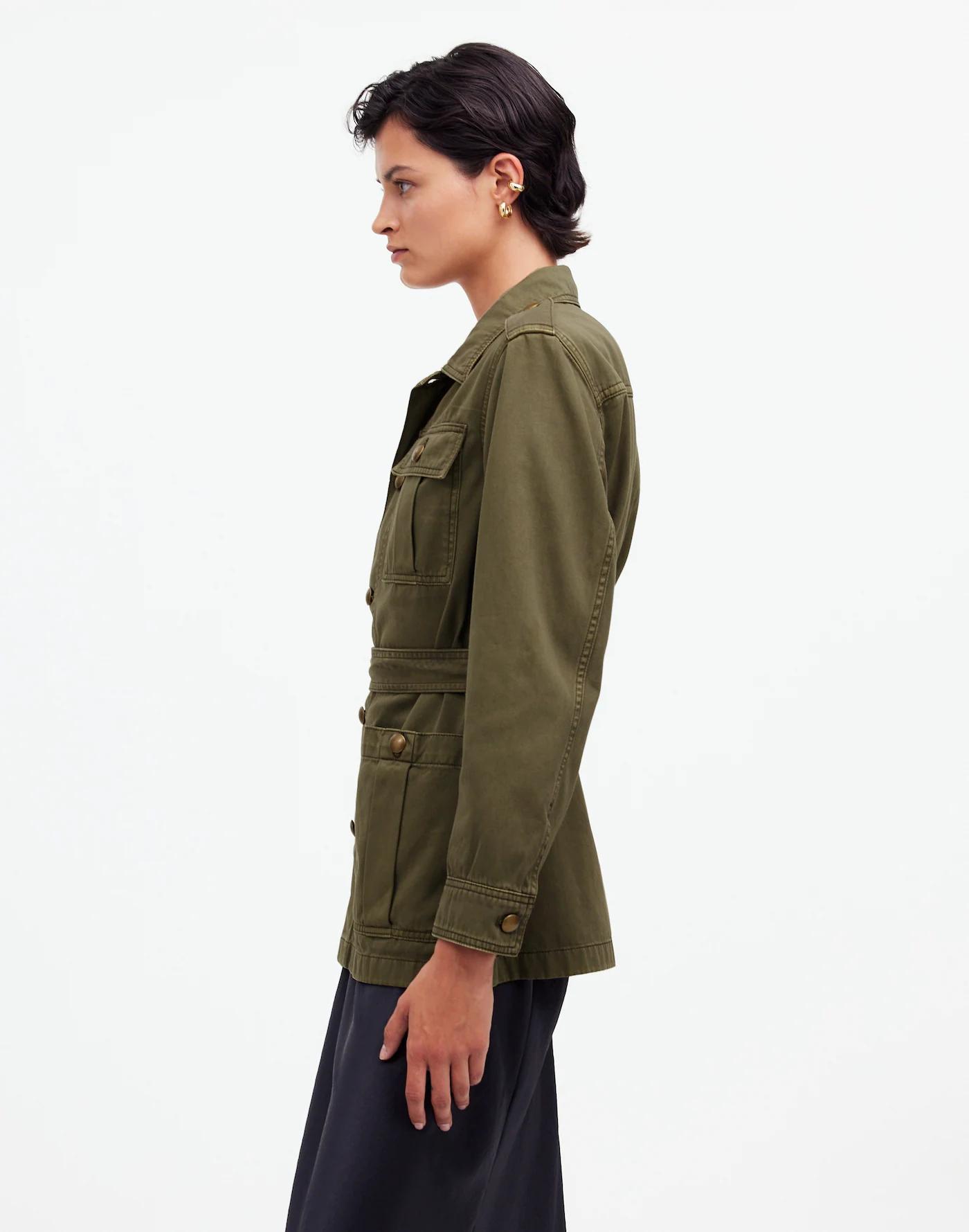Chino Safari Jacket in Faded Ivy Product Image