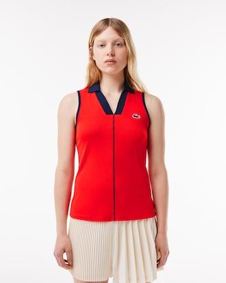 Women's Slim Fit Ultra Dry Sleeveless Tennis Polo Product Image