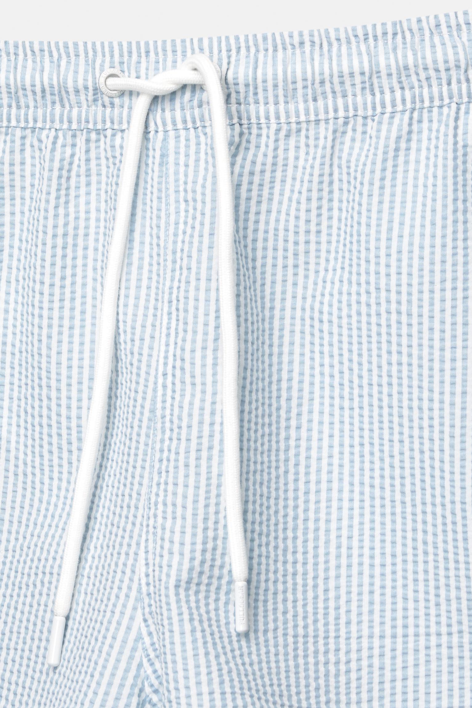 Striped seersucker swimming trunks Product Image