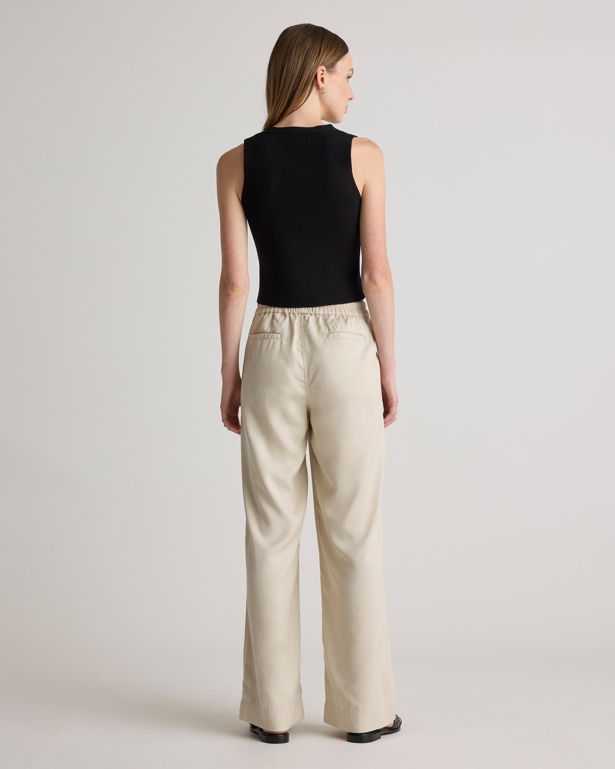 Quince | Women's Vintage Wash Tencel Wide Leg Pants Size XL Product Image