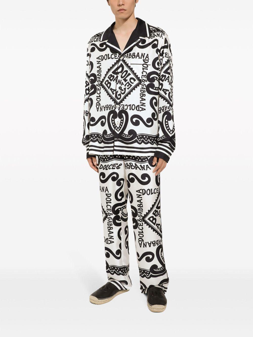 printed silk shirt Product Image