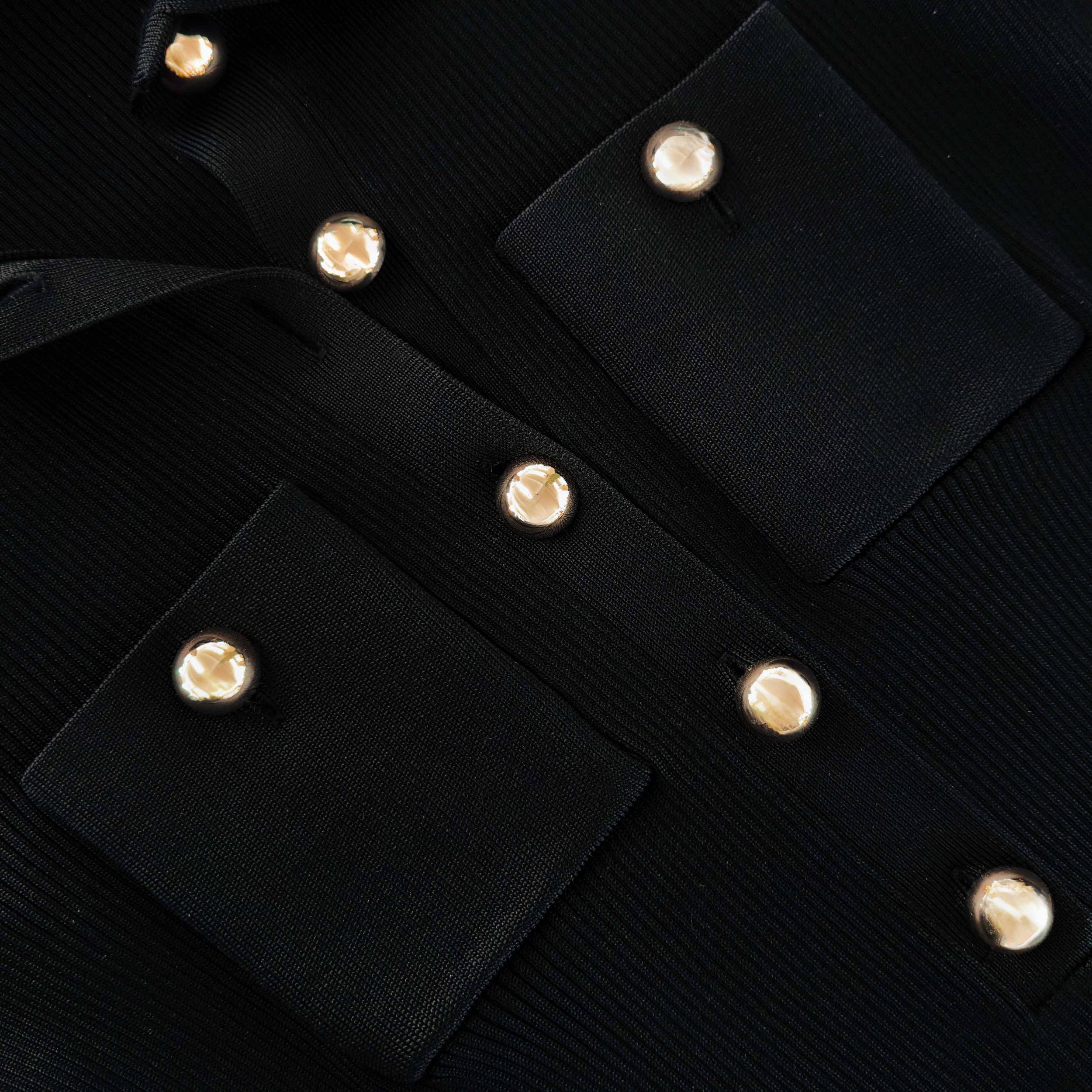 Black Ribbed Knit Maxi Dress Product Image