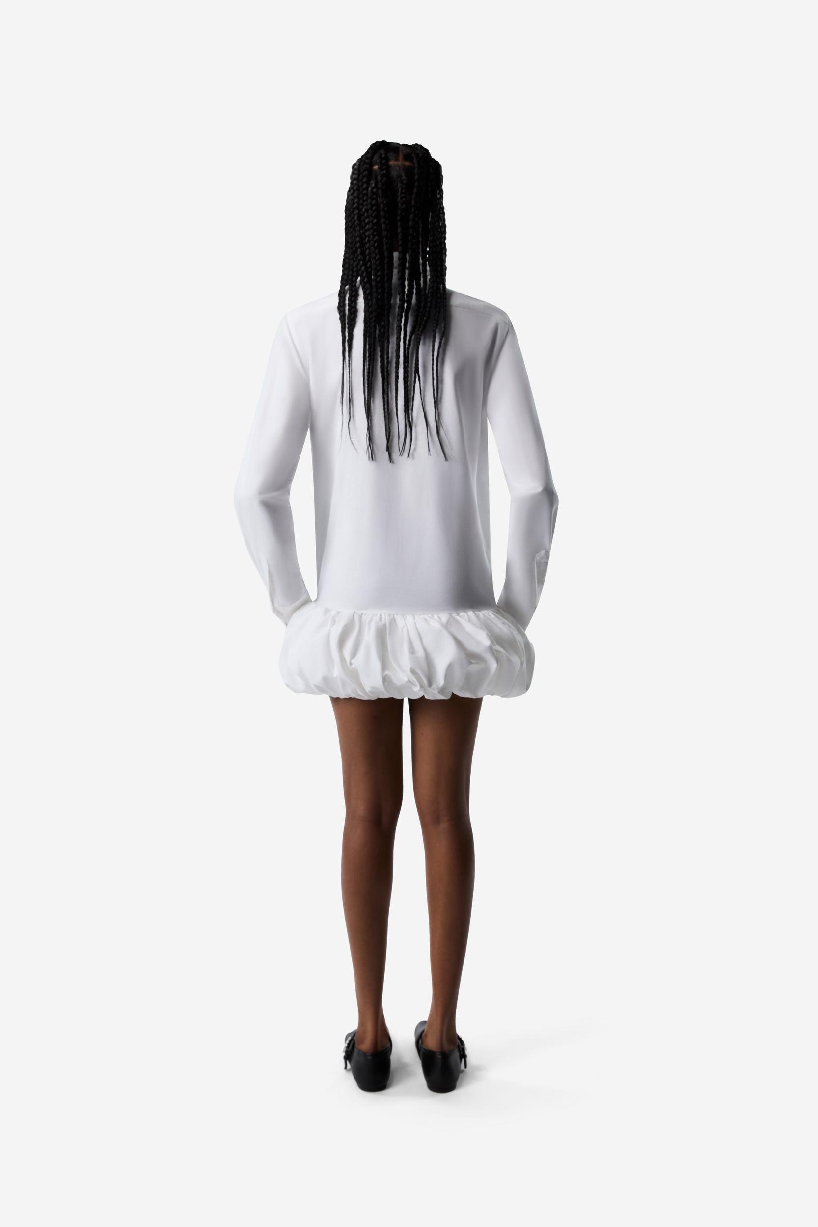 Gathered Hem Shirt Dress Product Image