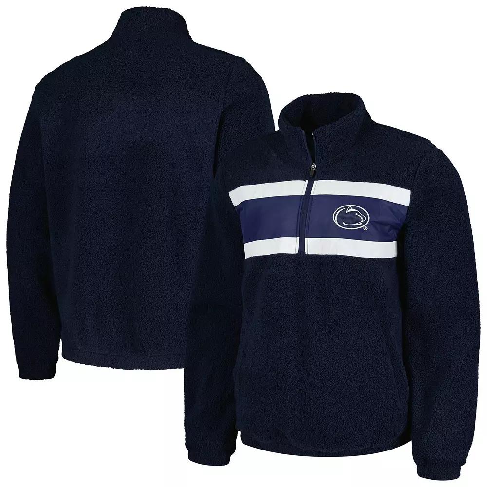 Men's G-III Sports by Carl Banks Navy Penn State Nittany Lions Pinch Runner Half-Zip Top,  Product Image