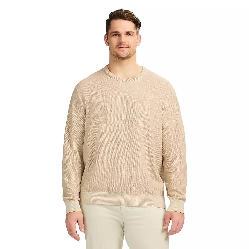 Big & Tall IZOD Honeycomb Crewneck Sweater, Men's, Size: Large Tall, Rock Grey Product Image
