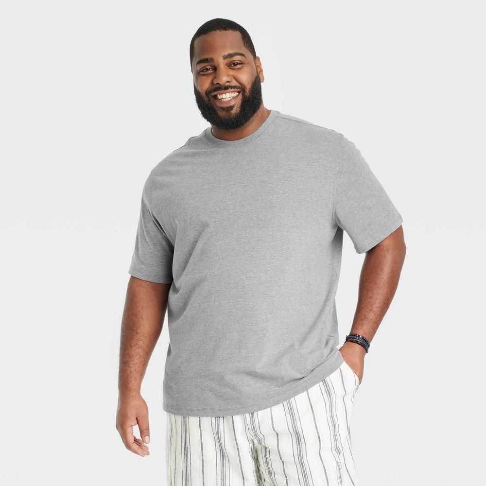 Men's Every Wear Short Sleeve T-Shirt - Goodfellow & Co™ Gray XL: Crew Neck, Midweight Product Image