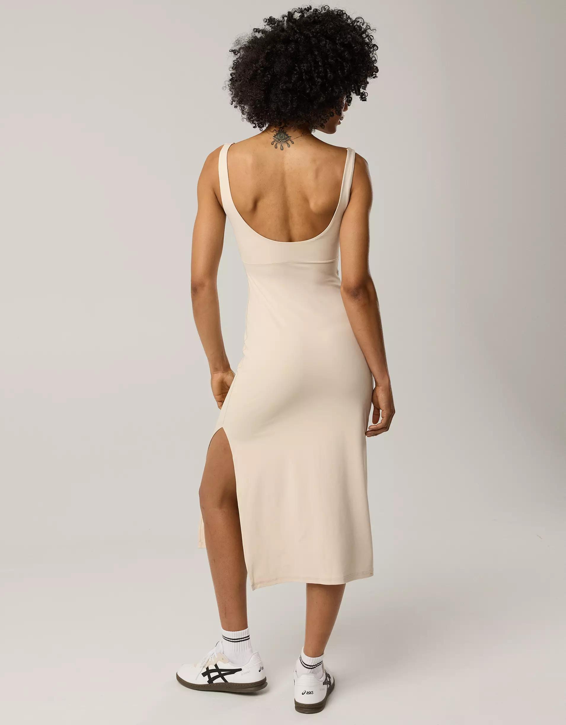 OFFLINE By Aerie Real Me XTRA Night Out Keyhole Midi Dress Product Image