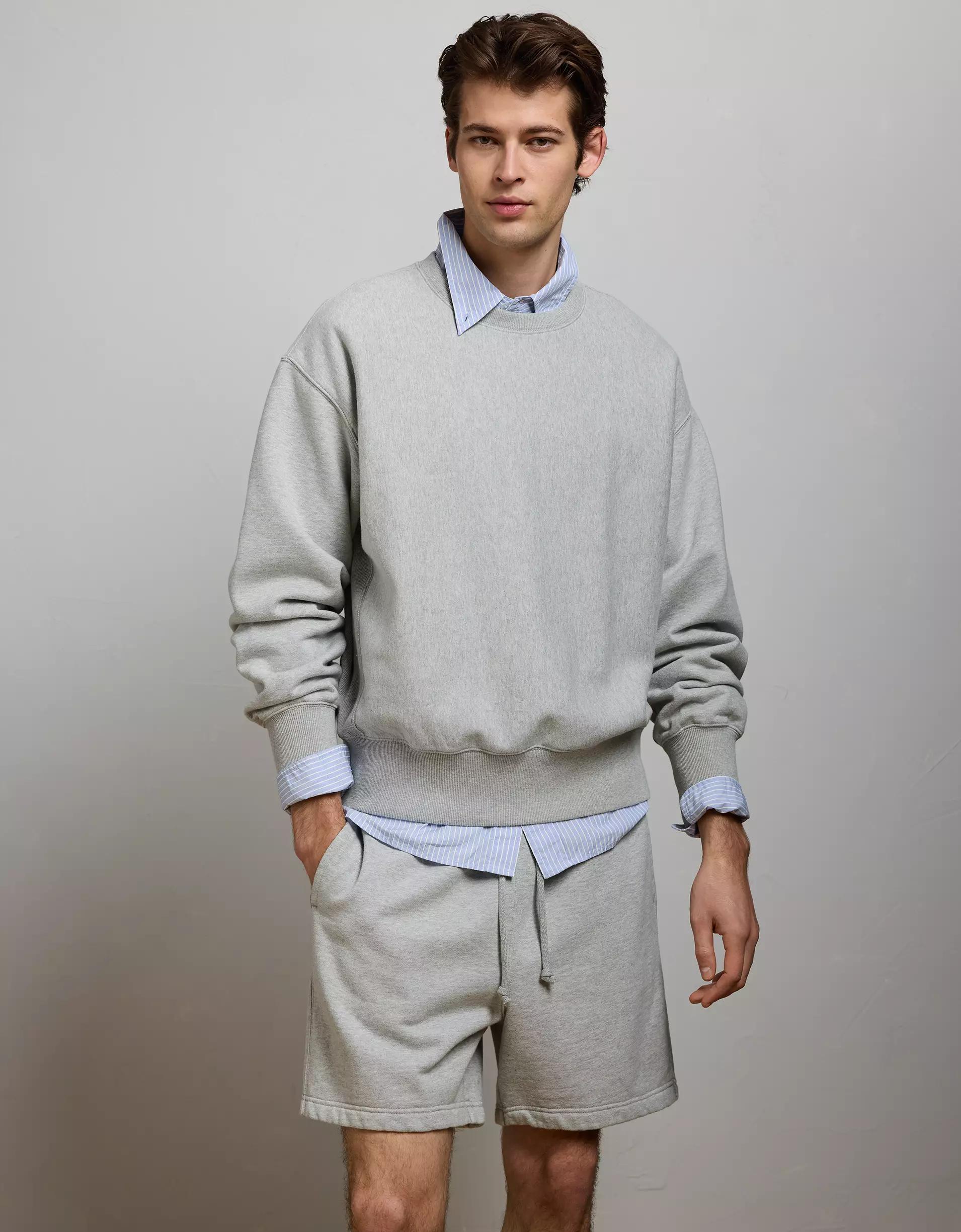 AE77 Premium Fleece Crew Neck Sweatshirt Product Image