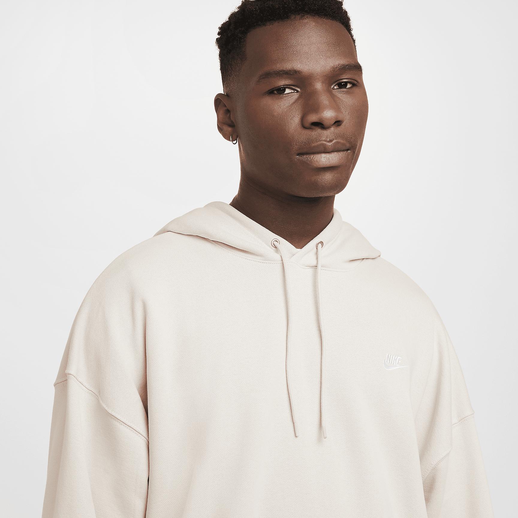 Mens Nike Club Fleece Oversized French Terry Pullover Hoodie Product Image